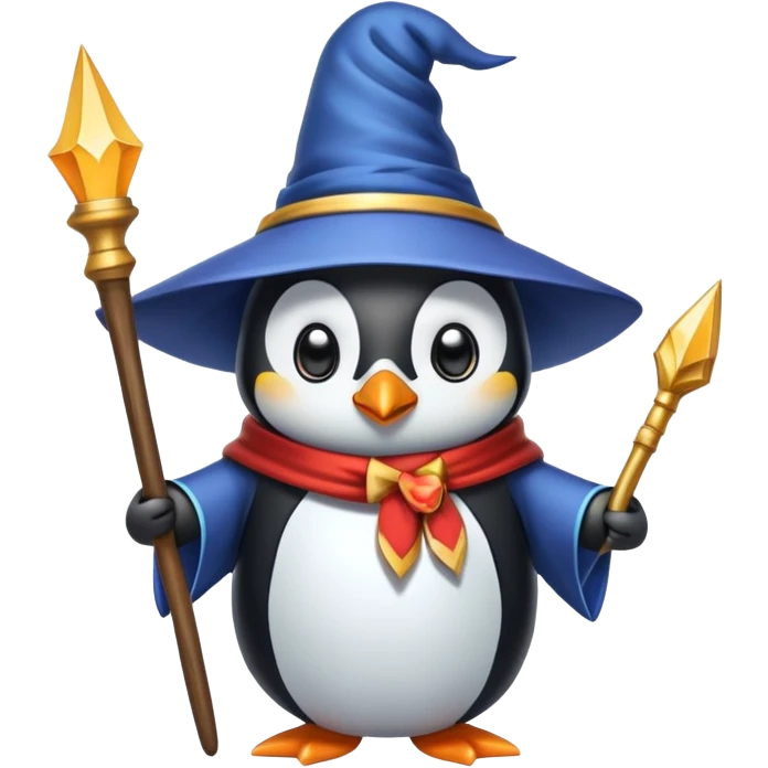 Penguin Wizard emoji