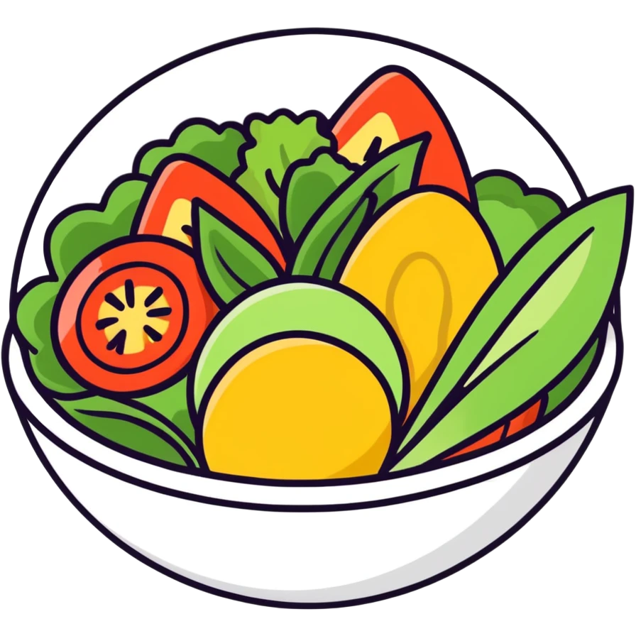 Salad with ranch emoji