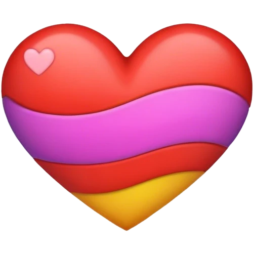 Cœur multicolore emoji