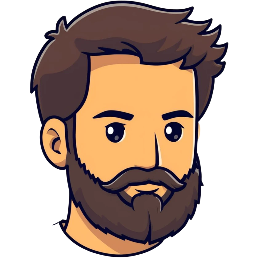man with beard emoji