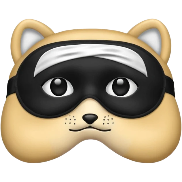 sleep mask
 emoji