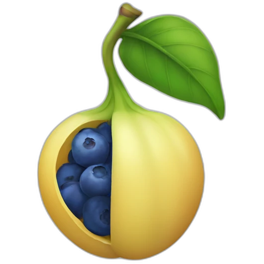 blue fruit logo emoji