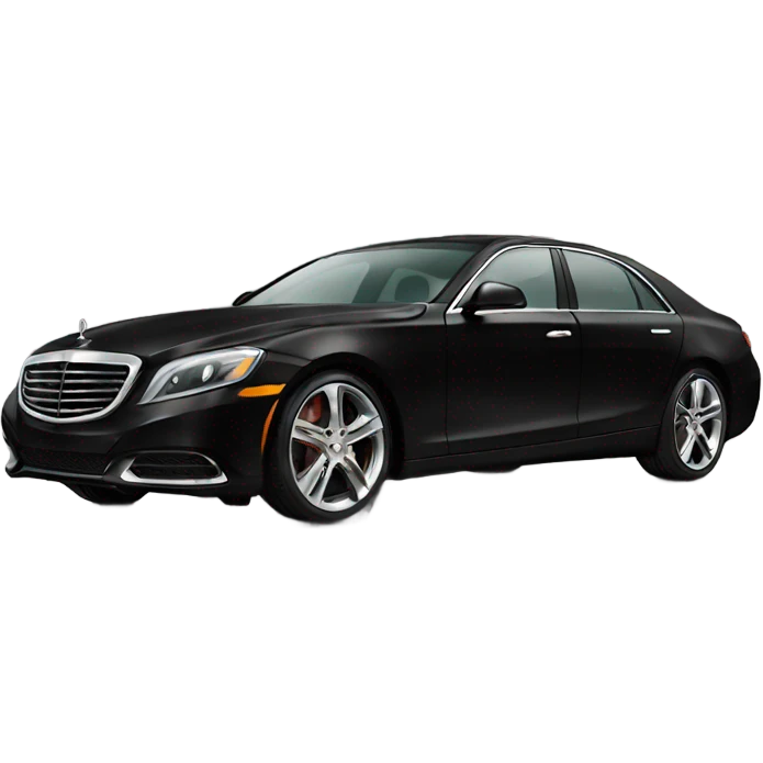 black Luxury car  emoji