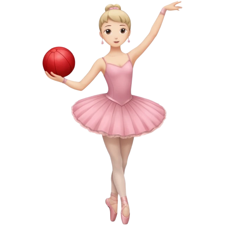 full body balet holding ball emoji