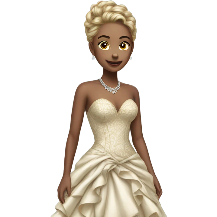 Hyper Realistic detailed luxury dress emoji