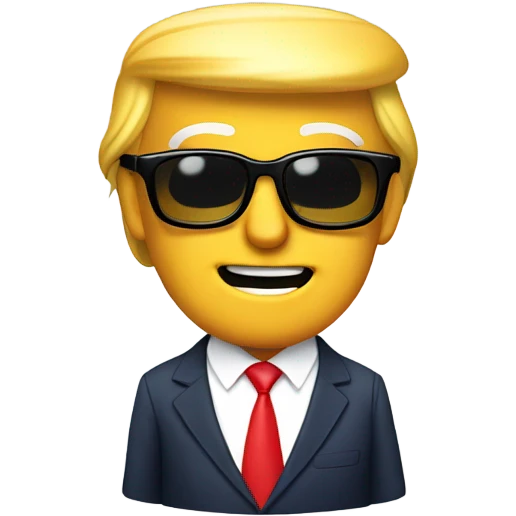Trump con gafas de sol emoji