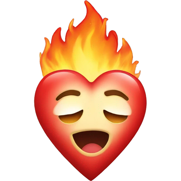 heart with fire emoji
