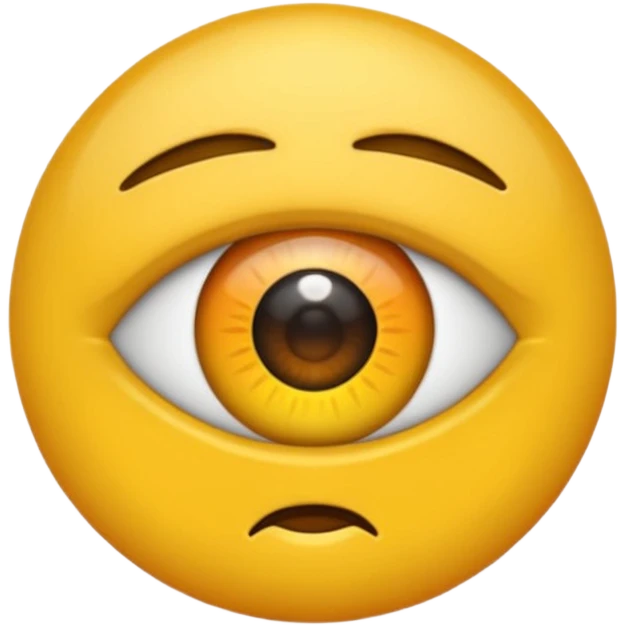 Passiv aggressiver Emoji mit zuckendem Auge emoji