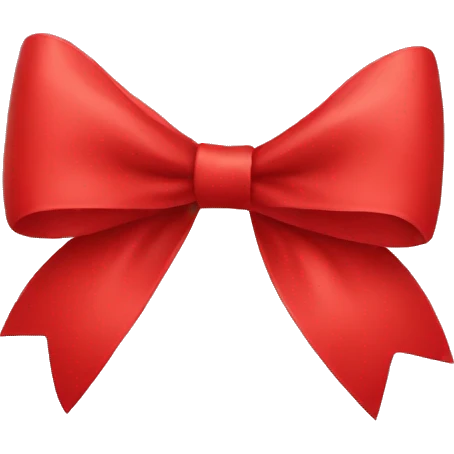 Red bow emoji