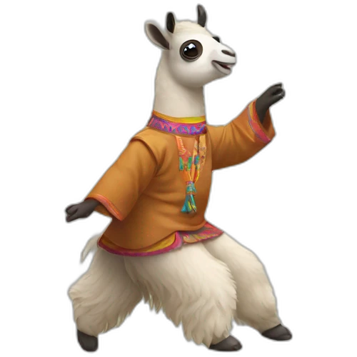 a lama dancing emoji