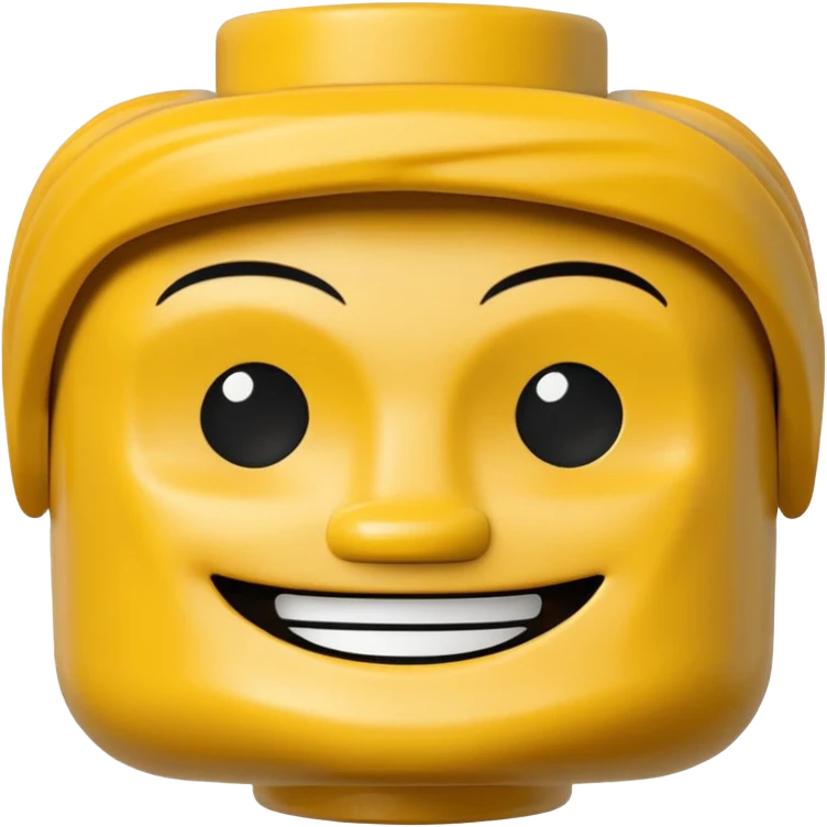 Lego man head emoji