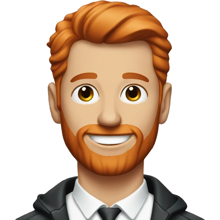 GQ magazine with redhead man on it emoji