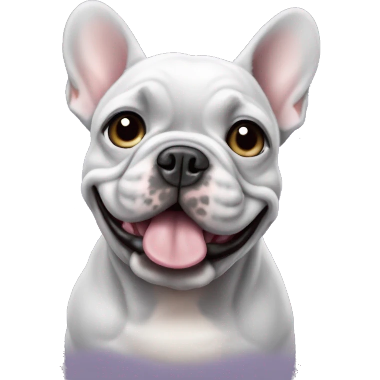 Lavender Merle French bulldog emoji