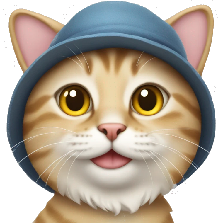  Cat wearing a hat emoji