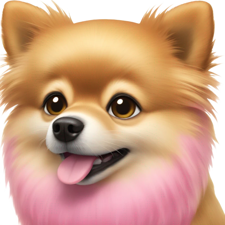 Pomeranian pink emoji