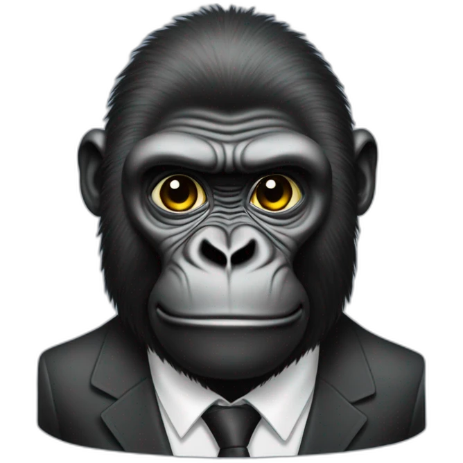 Gorilla with Volodymyr Zelenskyy emoji