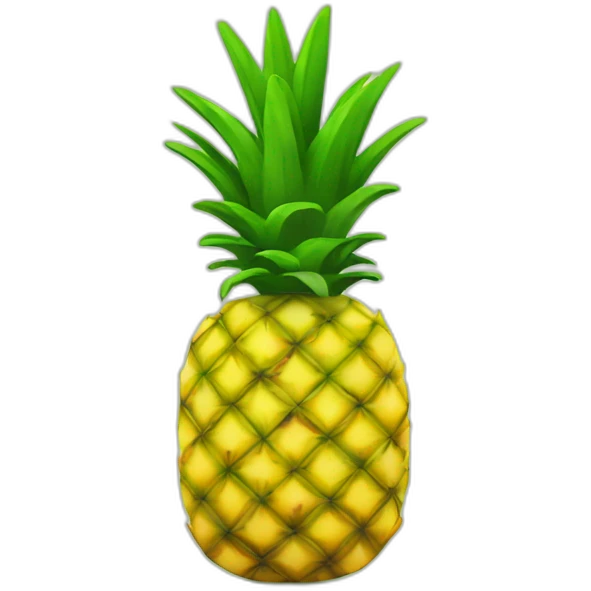 Pineapple iPhone style mobile smartphone emoji