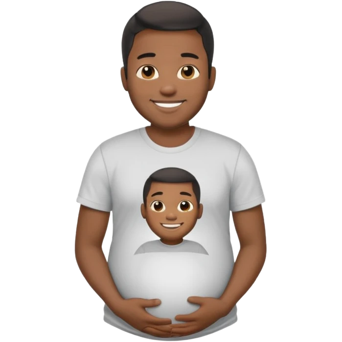 Pregnant black man emoji