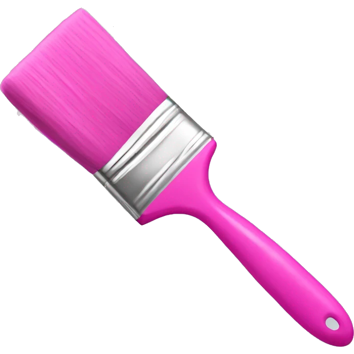 Pink paint brush  emoji