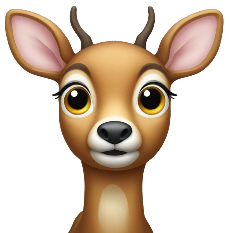 Deer with big eyes emoji