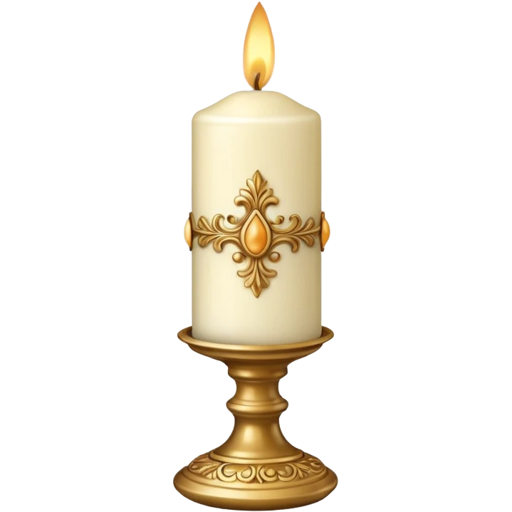 Decorative Wax Candle emoji