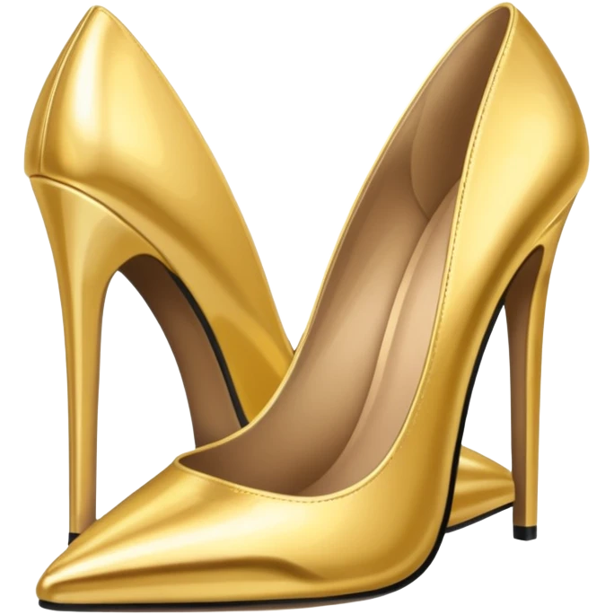 Gold party heels emoji