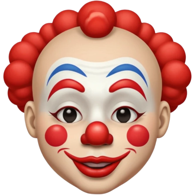 clown eyes closed emoji