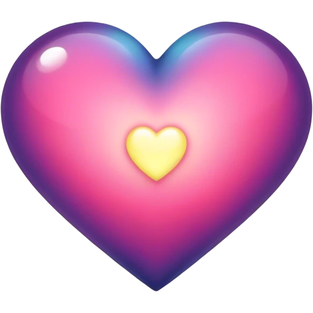 Moonglow color heart emoji