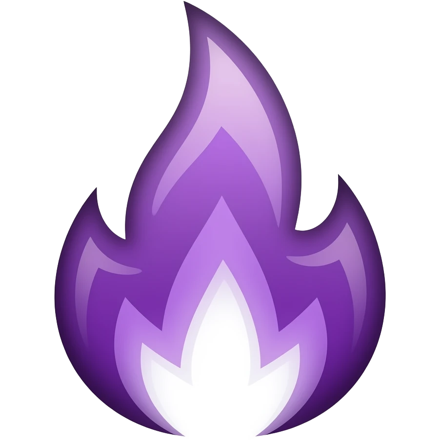 purple fire emoji