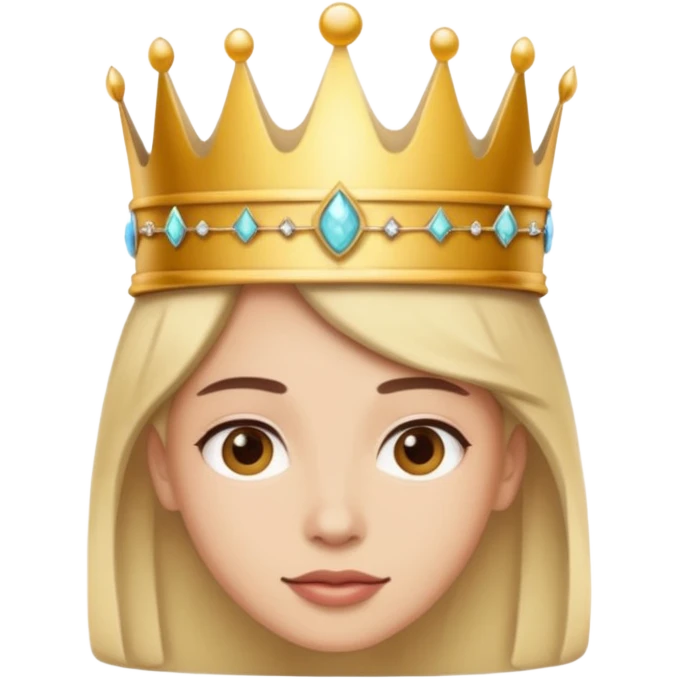 Wearing a crown emoji