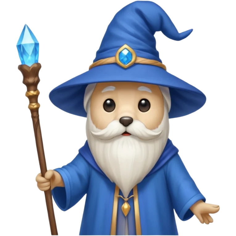 Dog wizard emoji