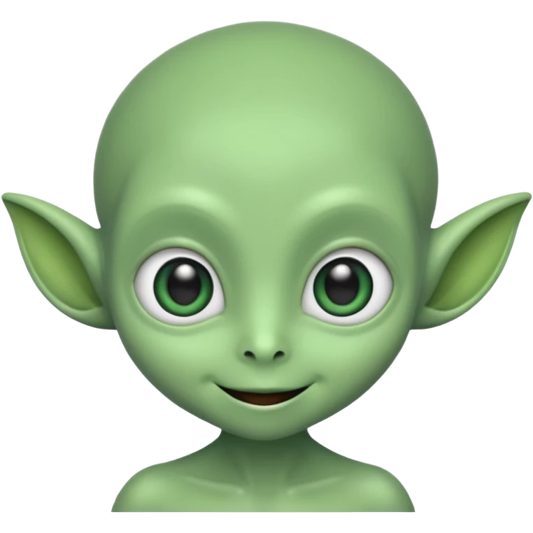 Make me a cute alien emoji