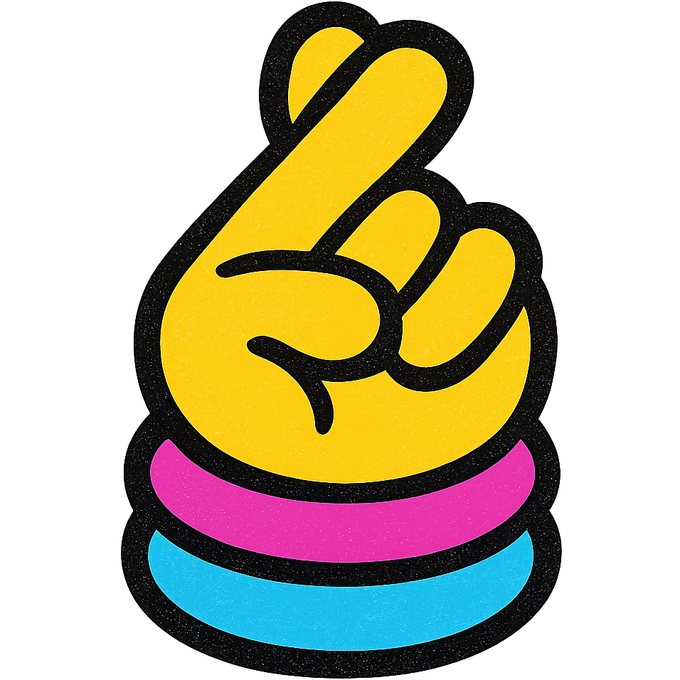 nah el hareketi, stylized hand, vibrant colors, minimal background emoji