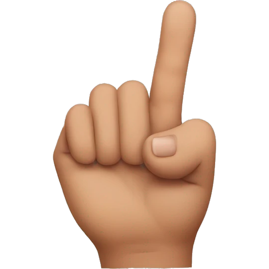 One finger emoji