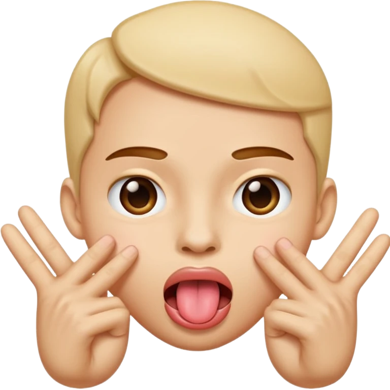 This emoji 😛with this as hands 🤏  emoji