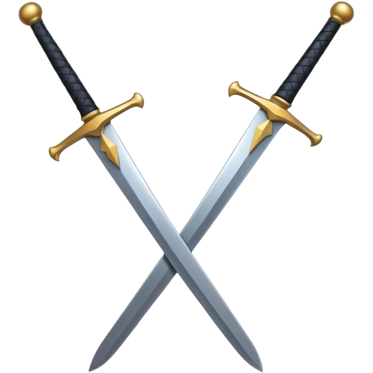 black swords emoji