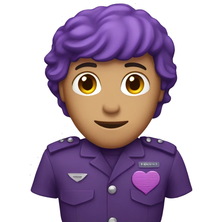 Purple heart emoji