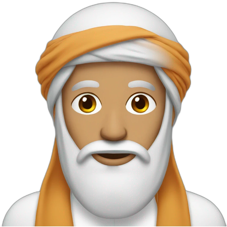Arab Man with beard and turban emoji