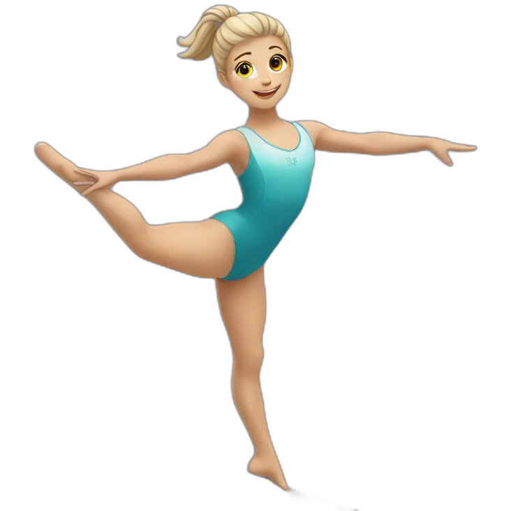 gymnast on balance beam emoji