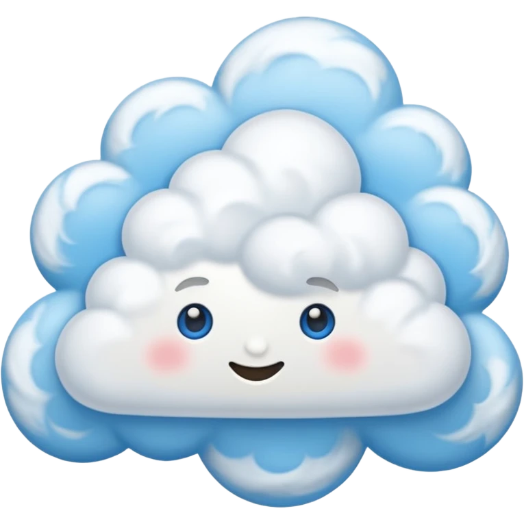blue sky with clouds background emoji