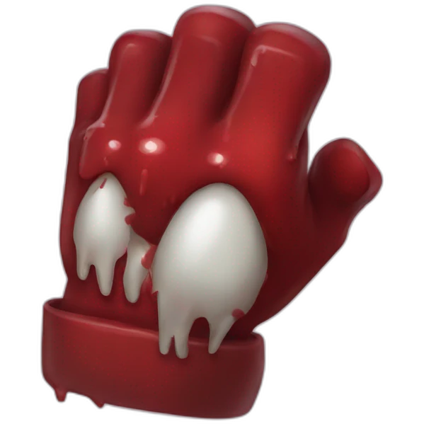 Bloody knuckles emoji