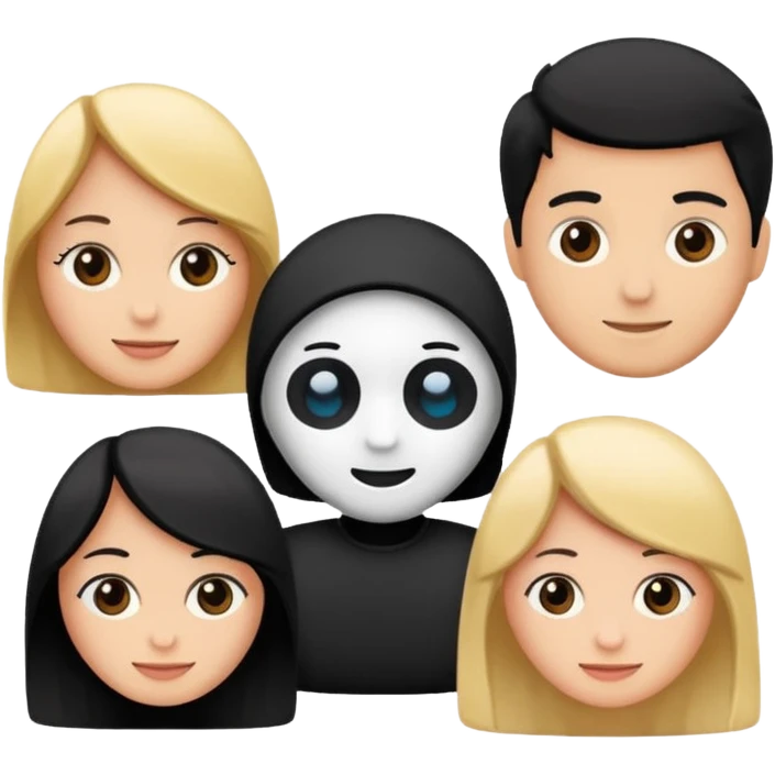 Friends written in English emoji