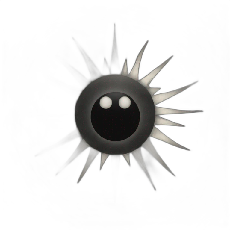 black sun emoji