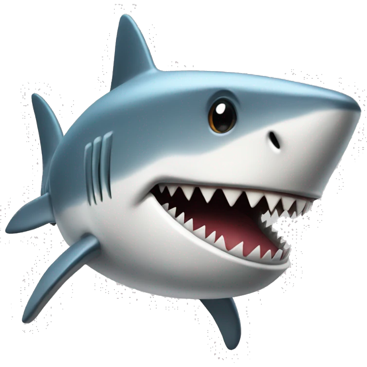 mechanical shark emoji