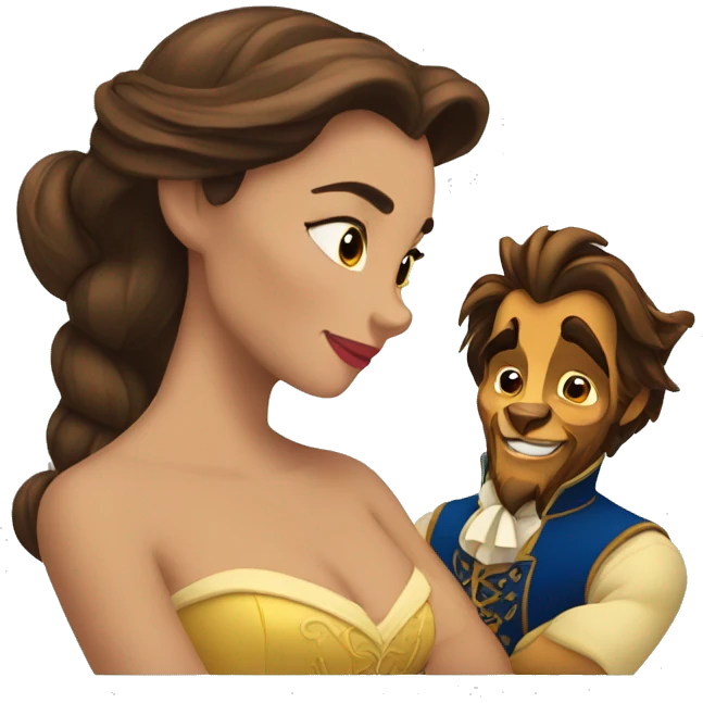 Beauty and the beast emoji