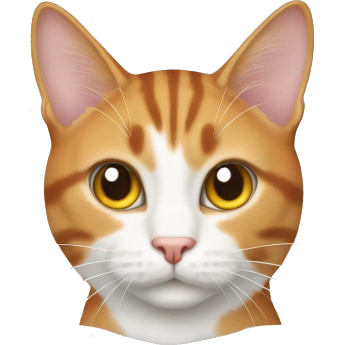 tabby orange and white cat emoji
