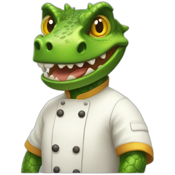 lizardman chef emoji