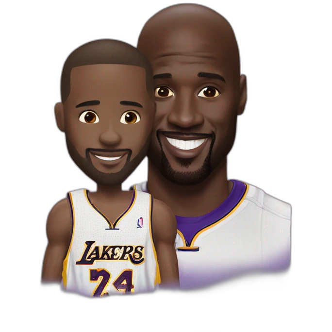 Kobe with Shaq emoji