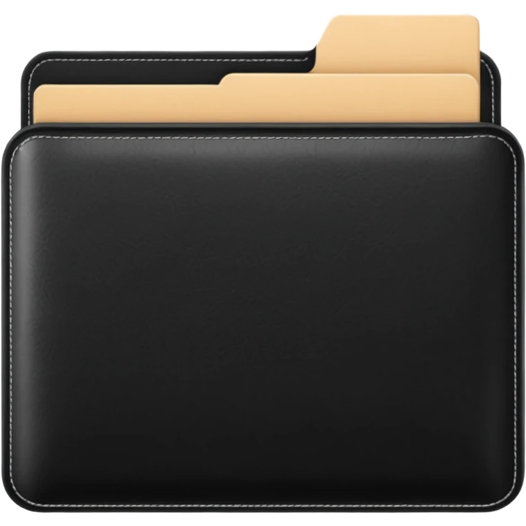 black folder emoji
