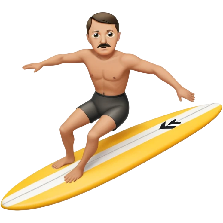 Hitler riding a surfboard  emoji